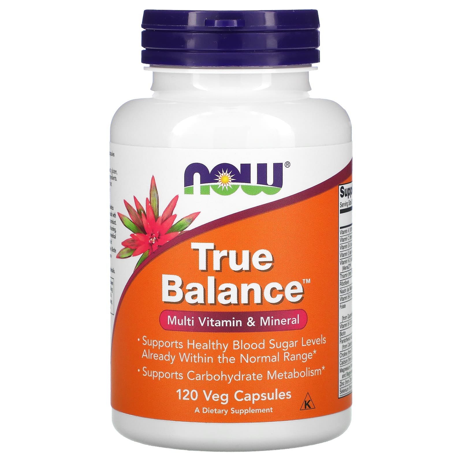 Now Foods, TRUE BALANCE MULTI - NEW 120, 120 Capsules UPC 733739033802 | HiLife Vitamins