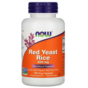 Now Foods, Red Rice Yeast Extract 600mg   120, 120 Vegetarian Capsules - 733739035011 | Hilife Vitamins