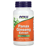 Now Foods, Panax Ginseng Extract, 100 Capsules - 733739040121 | Hilife Vitamins