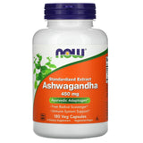 Now Foods, Ashwagandha Extract 450mg, 180 Vegetarian Capsules - 733739045935 | Hilife Vitamins