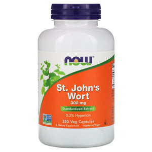 Now Foods, St. John's Wort 300 mg, 250 Capsules - 733739047618 | Hilife Vitamins