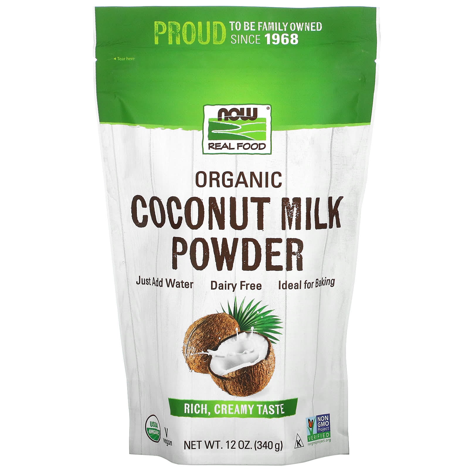 Now Foods, ORGANIC COCONUT MILK, 12 OZ HiLife Vitamins