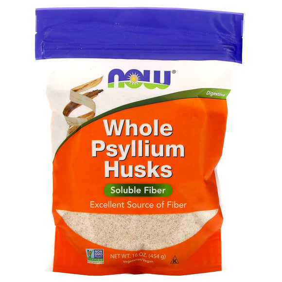 Now Foods, Whole Psyllium Husks, 16 oz - 733739059819 | Hilife Vitamins