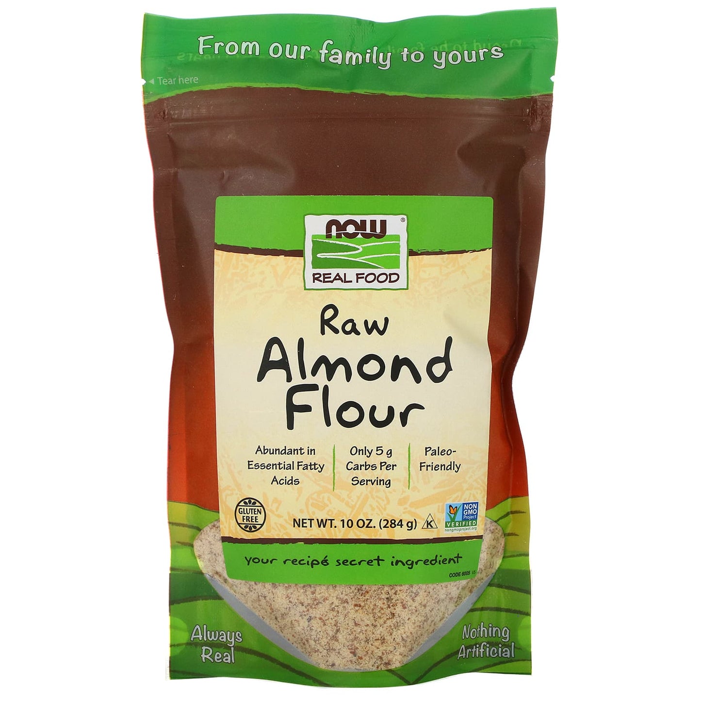 Now Foods, Almond Flour Pure, 10 OZ OZ UPC 733739060051 | HiLife Vitamins