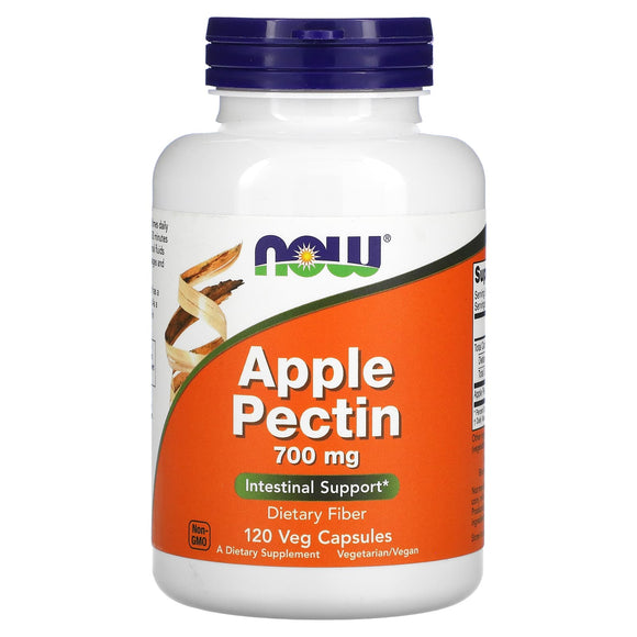 Now Foods, Apple Pectin 700 mg, 120 Capsules - 733739064257 | Hilife Vitamins