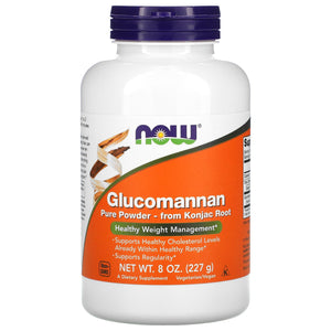 Now Foods, Glucomannan, 8 OZ Powder - 733739065131 | Hilife Vitamins
