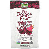 Now Foods, DRIED RED DRAGON FRUIT CHIPS, 2 OZ - 733739068910 | Hilife Vitamins