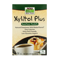 Now Foods, XYLITOL PLUS PACKETS 70/BOX, 75 box UPC 733739069887 | HiLife Vitamins