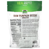 Now Foods, Real Food, Raw Pumpkin Seeds, Unsalted, 16 oz (454 g) - [product_sku] | HiLife Vitamins