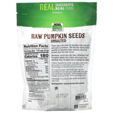 Now Foods, Real Food, Raw Pumpkin Seeds, Unsalted, 16 oz (454 g) - [product_sku] | HiLife Vitamins