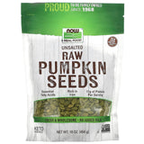 Now Foods, Real Food, Raw Pumpkin Seeds, Unsalted, 16 oz (454 g) - 733739070258 | Hilife Vitamins