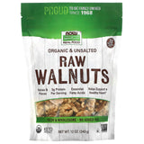 Now Foods, Organic Walnuts Raw, 12 Oz - 733739070746 | Hilife Vitamins