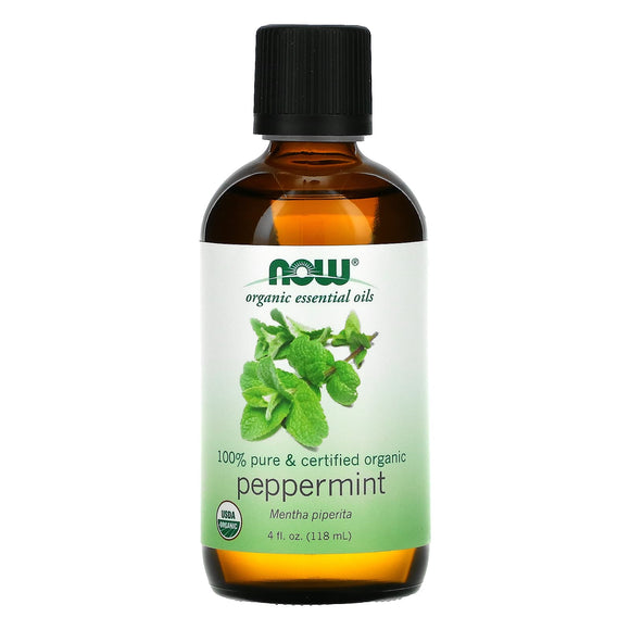 Now Foods, Organic Peppermint Oil, 4 OZ oil - 733739074577 | Hilife Vitamins