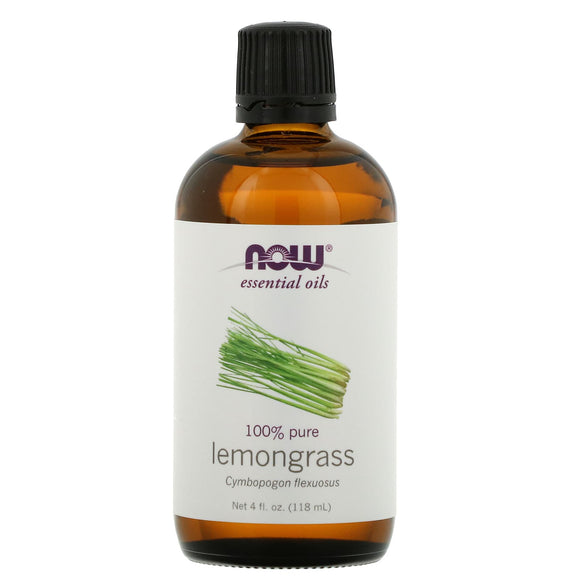 Now Foods, Lemongrass Oil, 4 OZ oil - 733739076182 | Hilife Vitamins