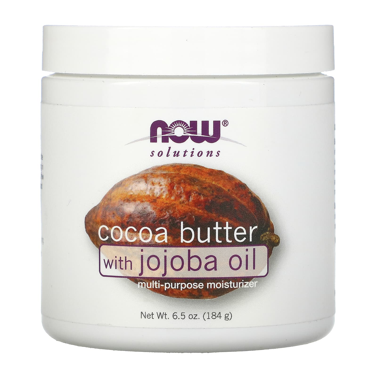 Now Foods, Soft Cocoa Butter, 6.5 OZ OZ UPC 733739077608 | HiLife Vitamins
