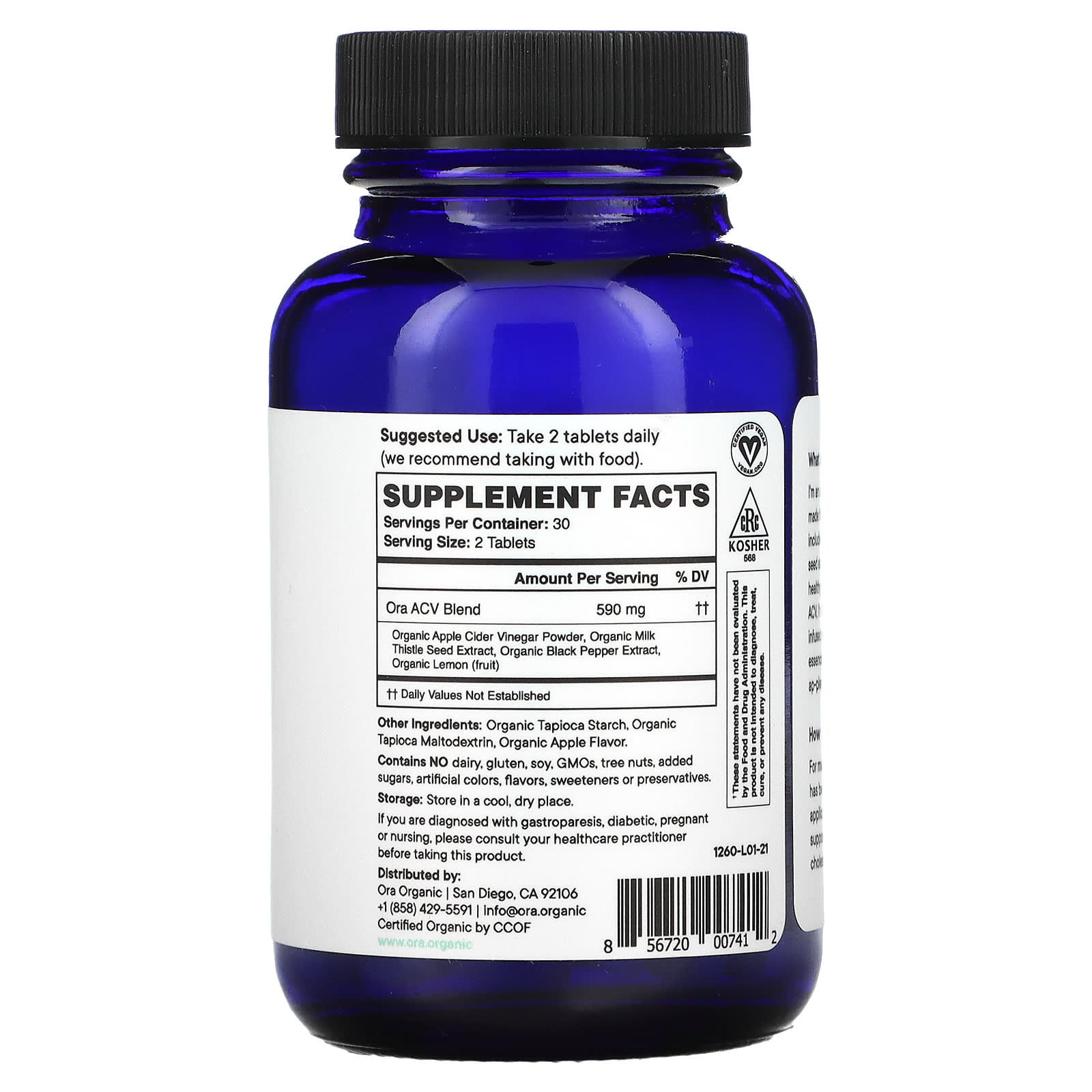 Ora Organic, Appley Ever After, 60 Tablets UPC 856720007412 | HiLife Vitamins