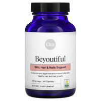 Ora Organic, Beyoutiful, Skin, Hair & Nails Support, 60 Capsules UPC 856720007535 | HiLife Vitamins