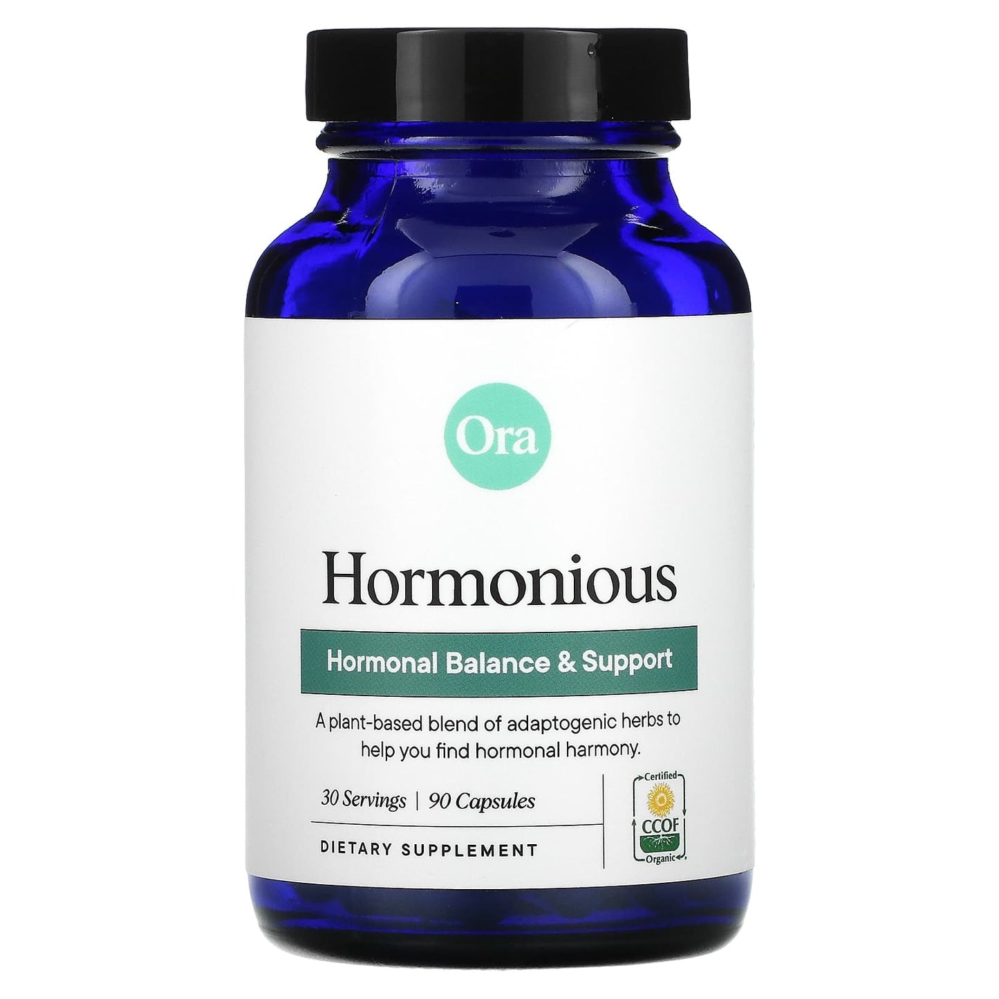 Ora Organic, Hormonious: Hormonal Balance & Support, 90 Capsules UPC 856720007580 | HiLife Vitamins