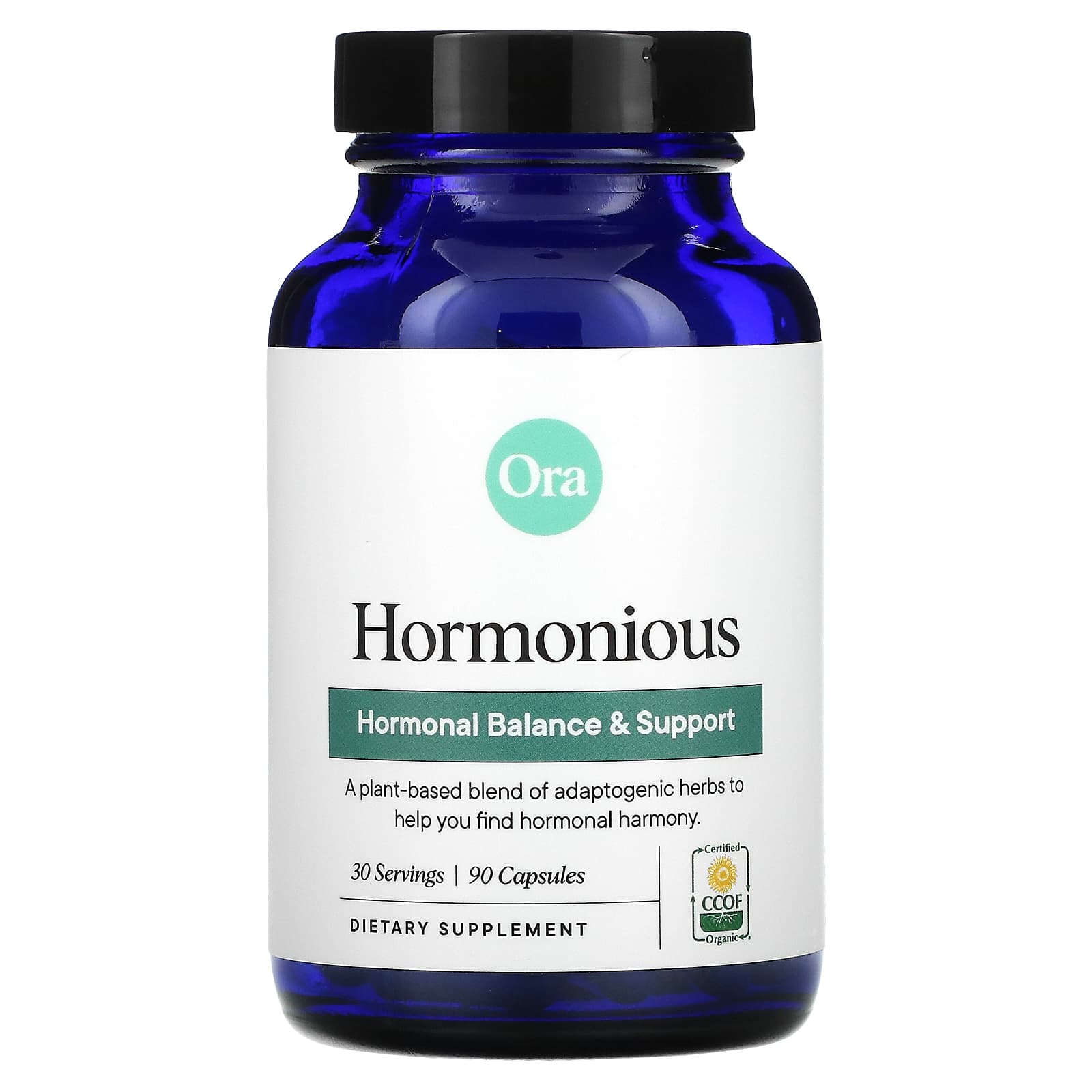 Ora Organic, Hormonious: Hormonal Balance & Support, 90 Capsules UPC 856720007580 | HiLife Vitamins