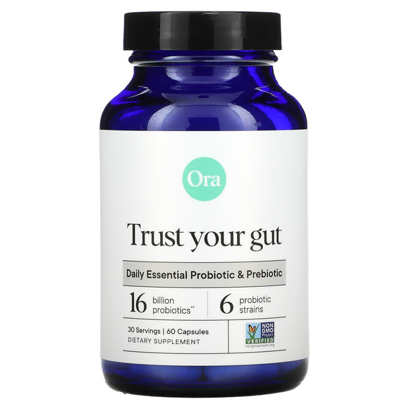 Ora Organic, Trust Your Gut: Probiotic, 60 Vegan Capsules - 856720007665 | Hilife Vitamins