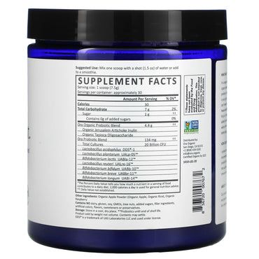 Ora Organic, Trust Your Gut, Vegan Prebiotic & Probiotic Powder 20 Billion CFUs, Apple & Raspberry, 7.9 oz UPC 856720007672 | HiLife Vitamins