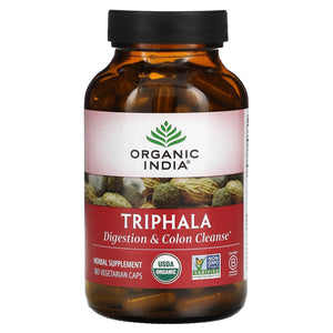 Organic India, Triphala, 180 Vegetarian Capsules - 801541512478 | Hilife Vitamins