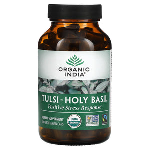 Organic India, Tulsi - Holy Basil, 180 Vegetarian Caps - 801541512492 | Hilife Vitamins
