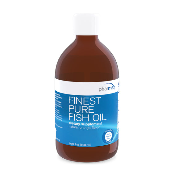 Pharmax, Finest Pure Fish Oil with Essential Oil of Orange, 16.9 fl oz - 883196200825 | Hilife Vitamins