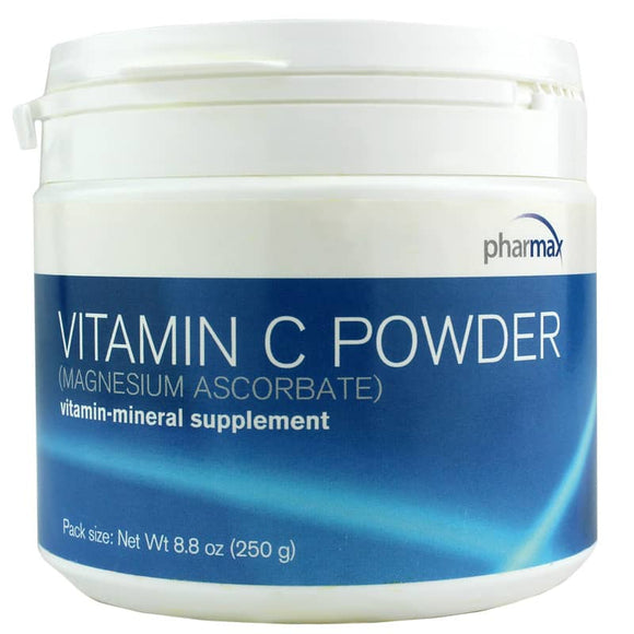 Pharmax, Vitamin C Powder (Magnesium Ascorbate), 8.8 oz - 883196208609 | Hilife Vitamins