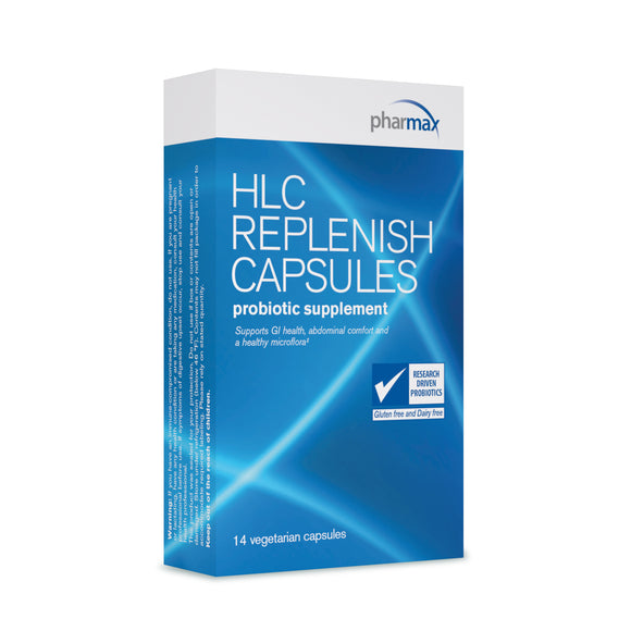 Pharmax, HLC Replenish, 14 Vegatable Capsules - 883196213207 | Hilife Vitamins