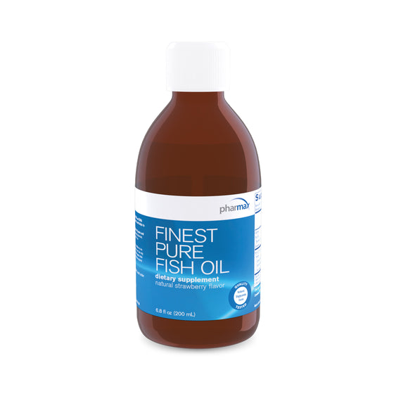 Pharmax, Finest Pure Fish Oil - Natural Strawberry Flavor, 6.8 fl oz - 883196214303 | Hilife Vitamins