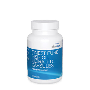Pharmax, Finest Pure Fish Oil Ultra + D, 60 softgels - 883196218127 | Hilife Vitamins