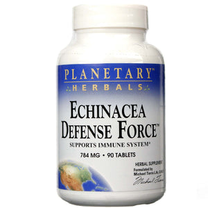 Planetary Herbals, Echinacea Defense Force 784 mg, 90 Tablets - 021078100638 | Hilife Vitamins