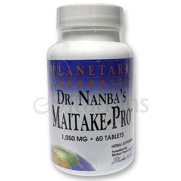 Planetary Herbals, Maitake-Pro™, Dr. Nanba's 1050 mg, 60 Tablets - 021078104865 | Hilife Vitamins