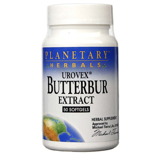 Planetary Herbals, Butterbur Extract Urovex® 50 mg, 50 Softgels - 021078105244 | Hilife Vitamins