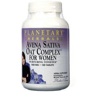 Planetary Herbals, Avena Sativa Oat Complex™ For Women 558 mg, 100 Tablets - 021078103011 | Hilife Vitamins