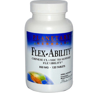 Planetary Herbals, Flex-Ability™ 850 mg, 120 Tablets - 021078103356 | Hilife Vitamins