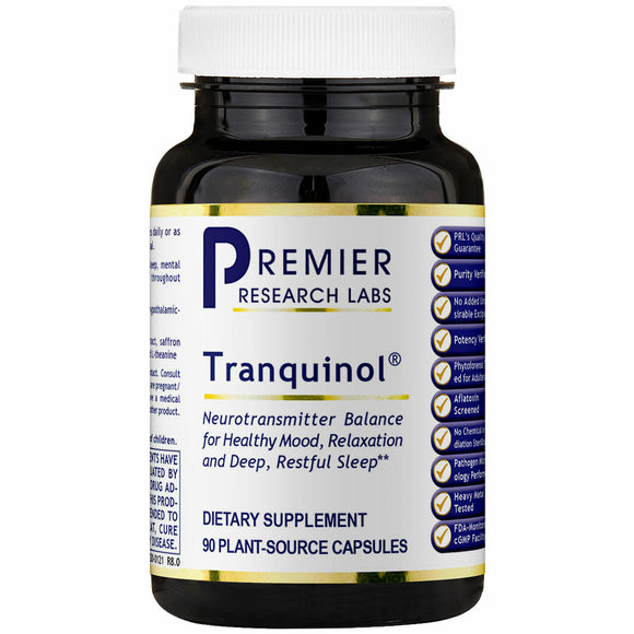 Premier Research Labs, Tranquinol, 90 Plant-Source Capsules - 807735004811 | Hilife Vitamins