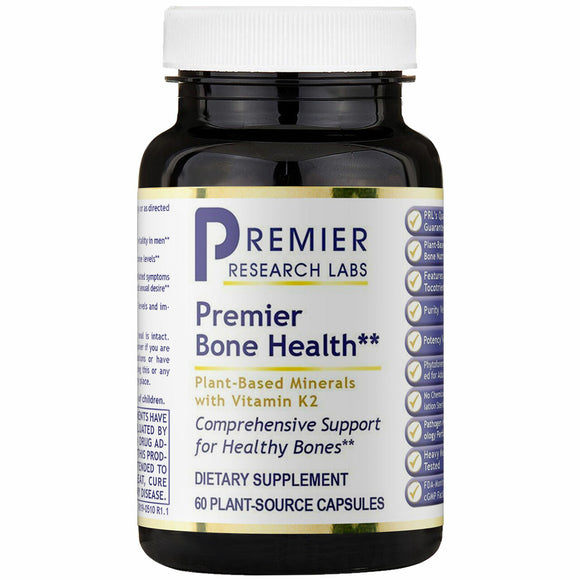 Premier Research Labs, Premier Bone Health, 60 Vegetarian Capsules - 807735023676 | Hilife Vitamins