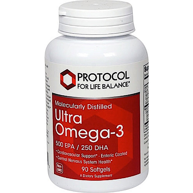 Protocol For Life Balance, ULTRA MOLEC OMEGA -3 500/250, 90 Softgels UPC 707359116610 | HiLife Vitamins