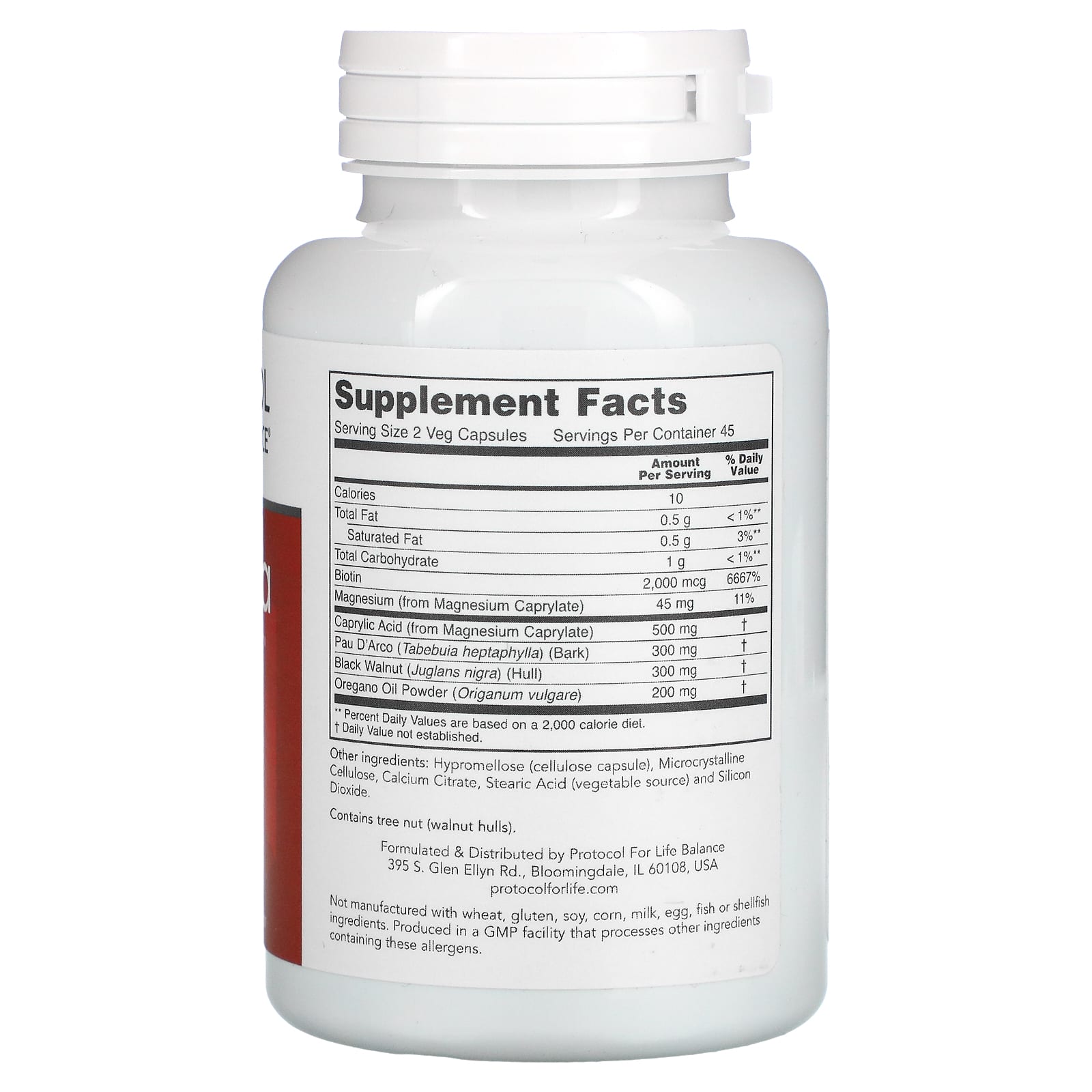 Protocol For Life Balance, CANDIDA AWAY, 90 Veg Capsules UPC 707359133082 | HiLife Vitamins