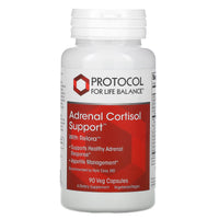 Protocol For Life Balance, Adrenal Cortisol Balance, 90 Veg Capsules UPC 707359133440 | HiLife Vitamins