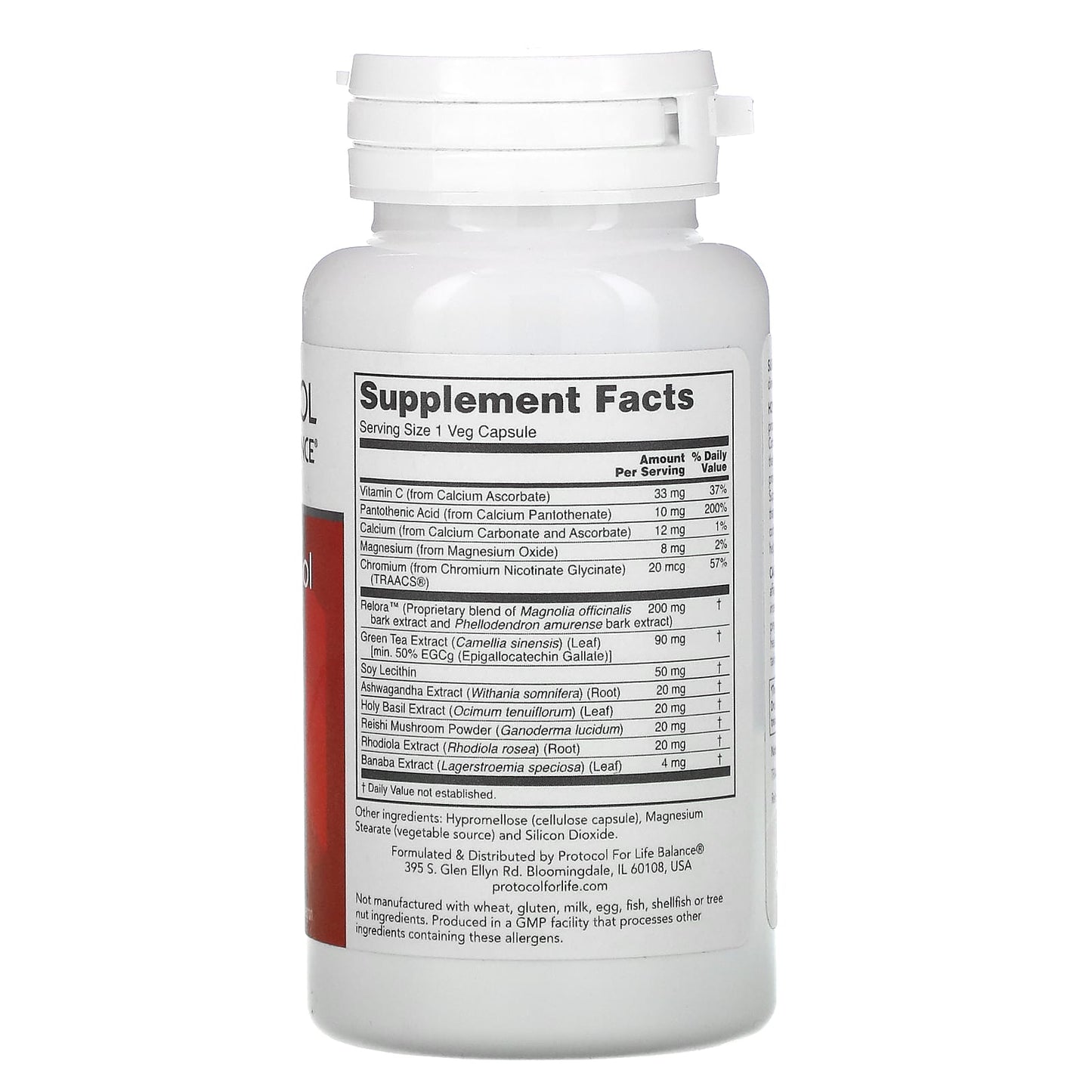 Protocol For Life Balance, Adrenal Cortisol Balance, 90 Veg Capsules UPC 707359133440 | HiLife Vitamins