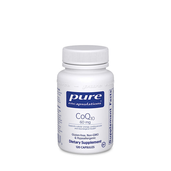Pure Encapsulations, CoQ10 60 mg, 120 Capsules - 766298000763 | Hilife Vitamins