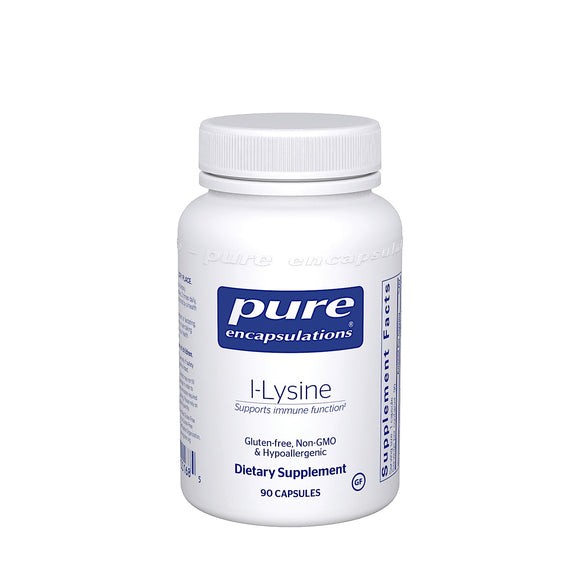 Pure Encapsulations, L-Lysine 500 mg, 90 Capsules - 766298001685 | Hilife Vitamins