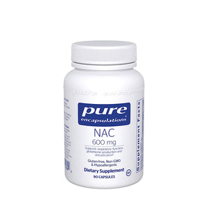 Pure Encapsulations, NAC 600 mg, 90 Capsules - 766298001890 | Hilife Vitamins