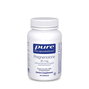 Pure Encapsulations, Pregnenolone 30 mg, 60 Capsules - 766298002217 | Hilife Vitamins