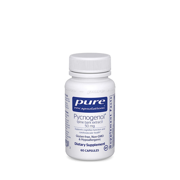 Pure Encapsulations, Pycnogenol 50 Mg, 60 Capsules - 766298002262 | Hilife Vitamins