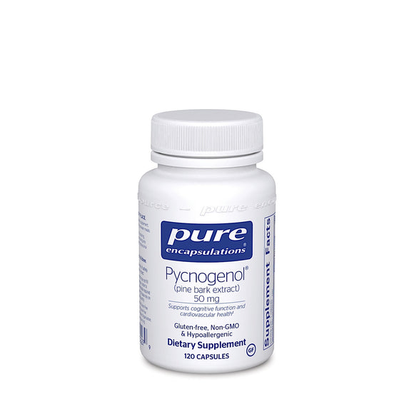 Pure Encapsulations, Pycnogenol 50 Mg, 120 Capsules - 766298002279 | Hilife Vitamins