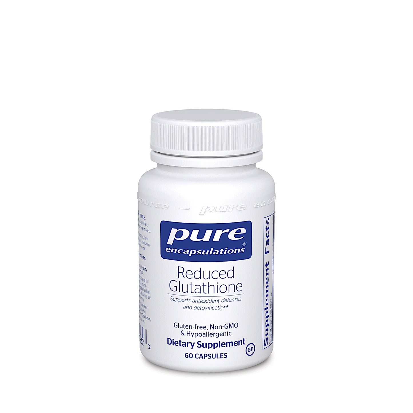 Pure Encapsulations, Reduced Glutathione 100 mg, 60 Capsules - 766298002323 | Hilife Vitamins